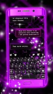 Neon Purple Bright Theme android App screenshot 4